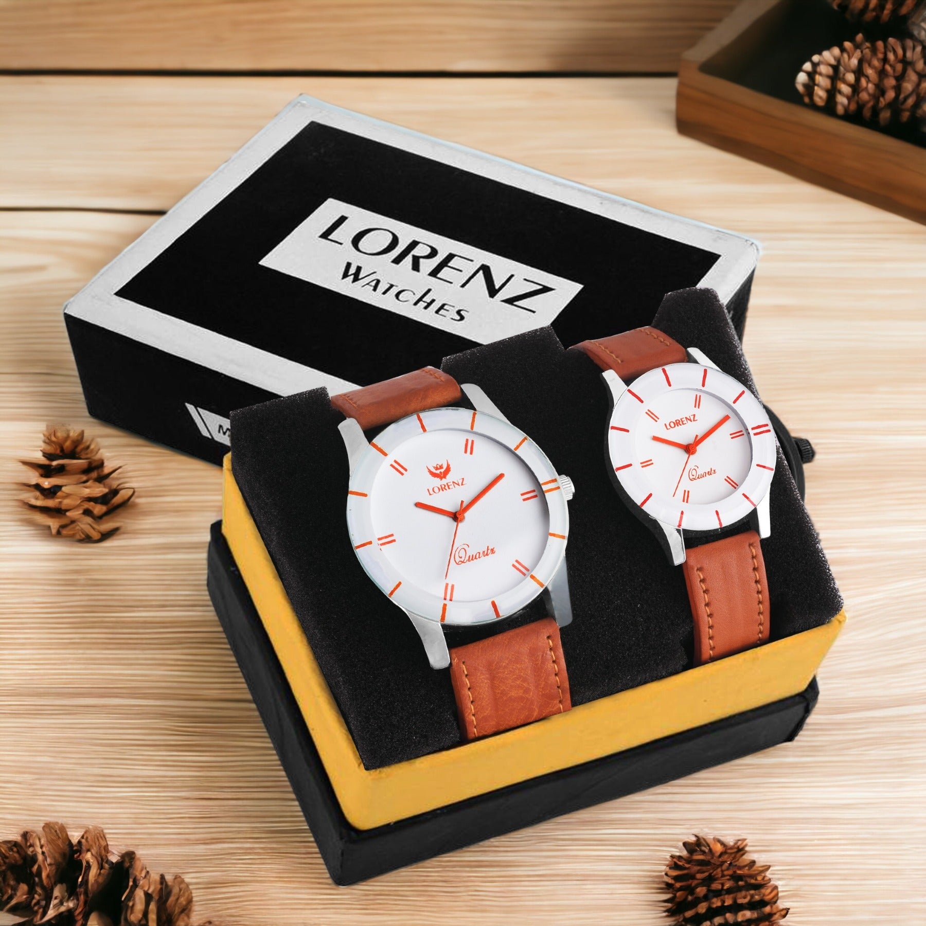 White Dial watch For Couple's- AM-4A
