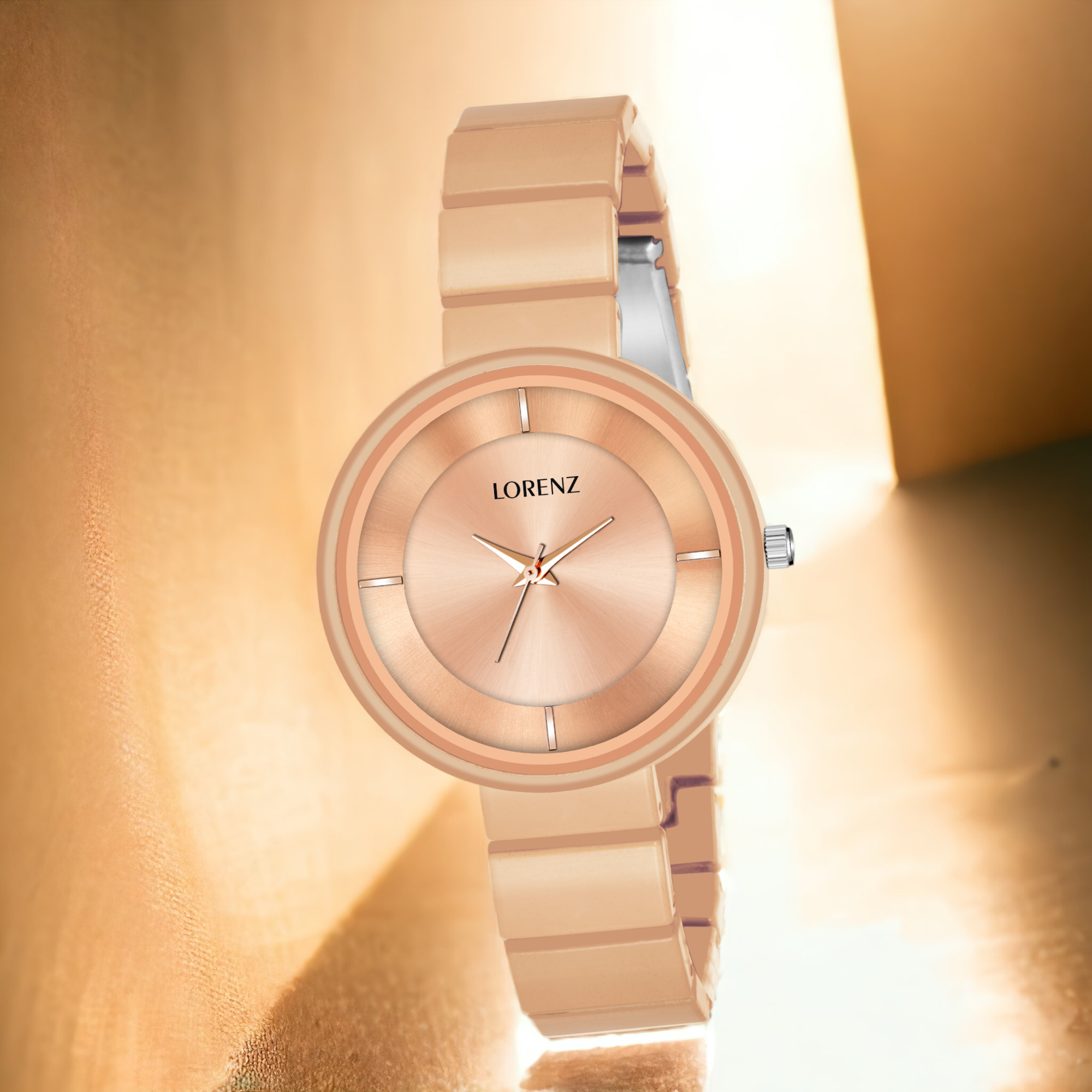 Lorenz Women's Rose Gold Analog Watch with Luxury Finish