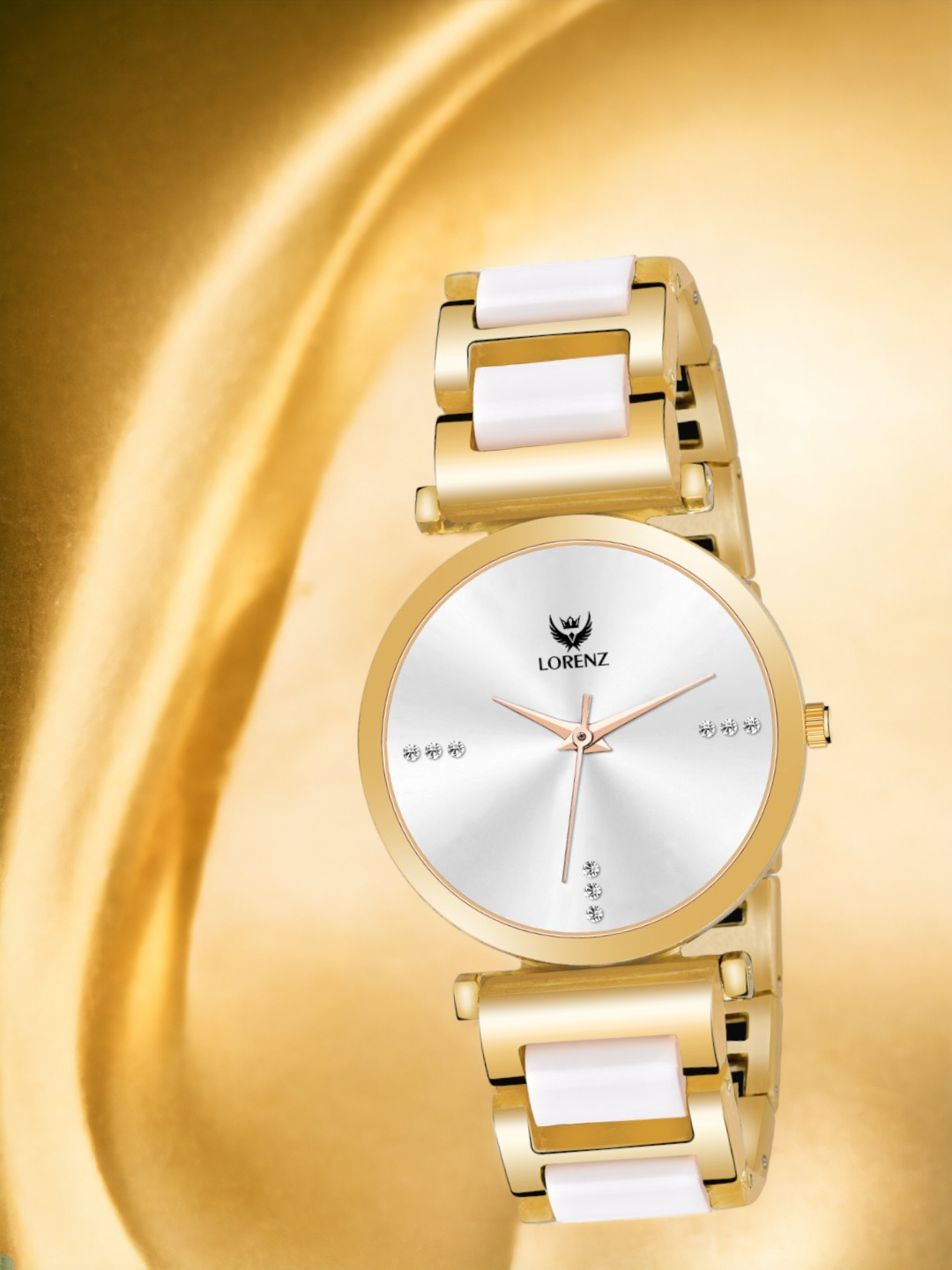 Lorenz Women's Silver-Gold Two-Tone Analog Watch