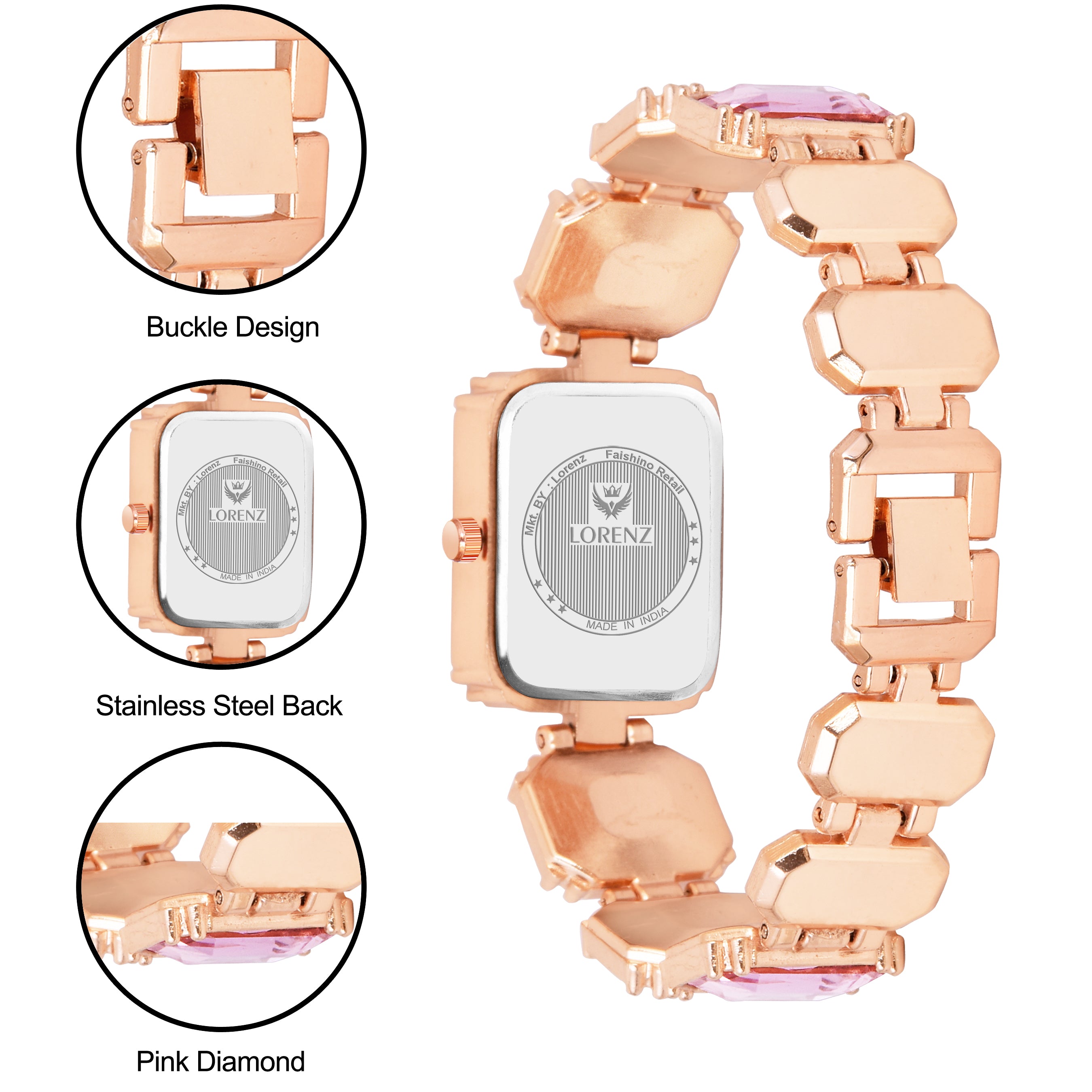 Stylish Crystal Studded Analog Watch for Girls – AS-134A