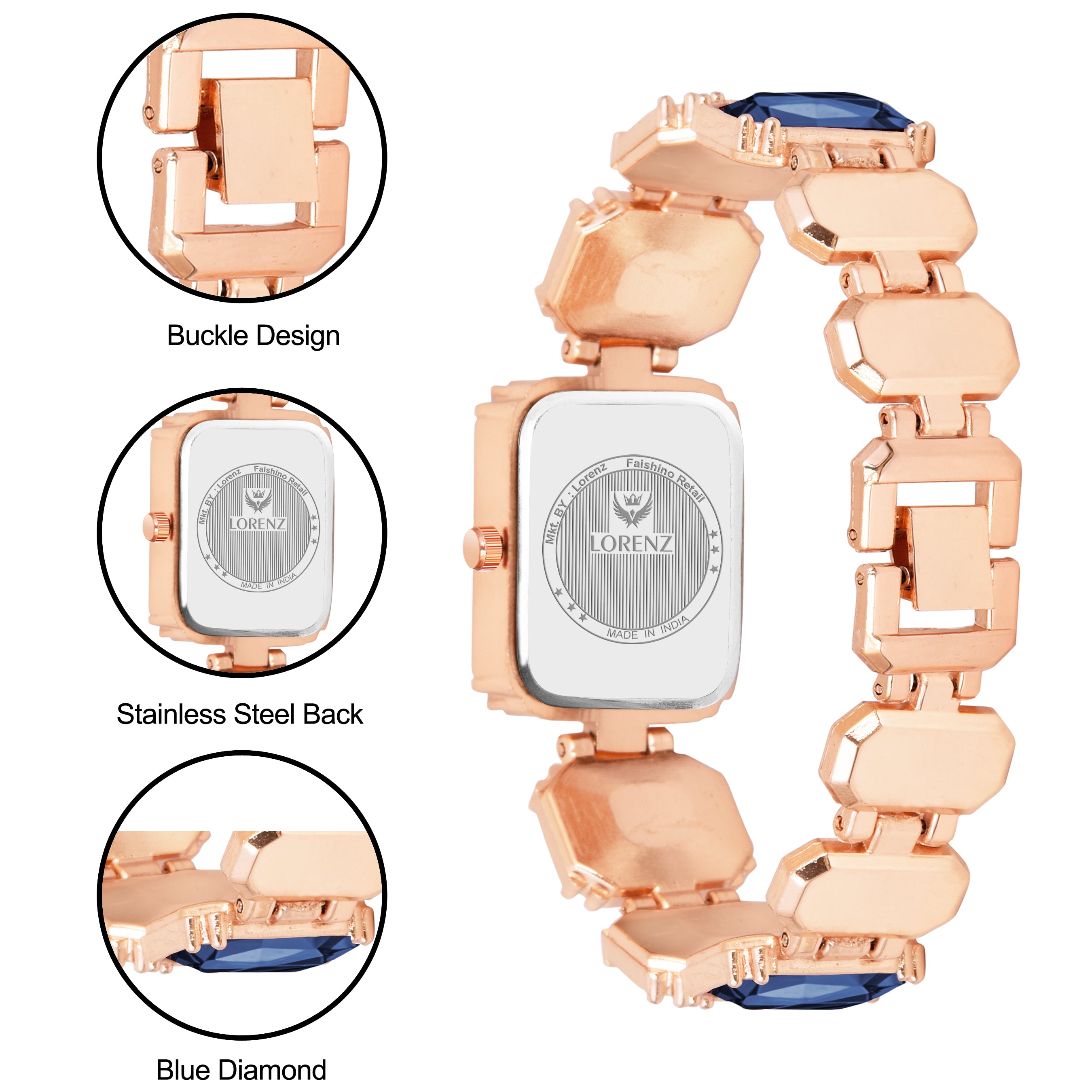 Crystal Studded Designer Analog Watch for Girls – AS-135A