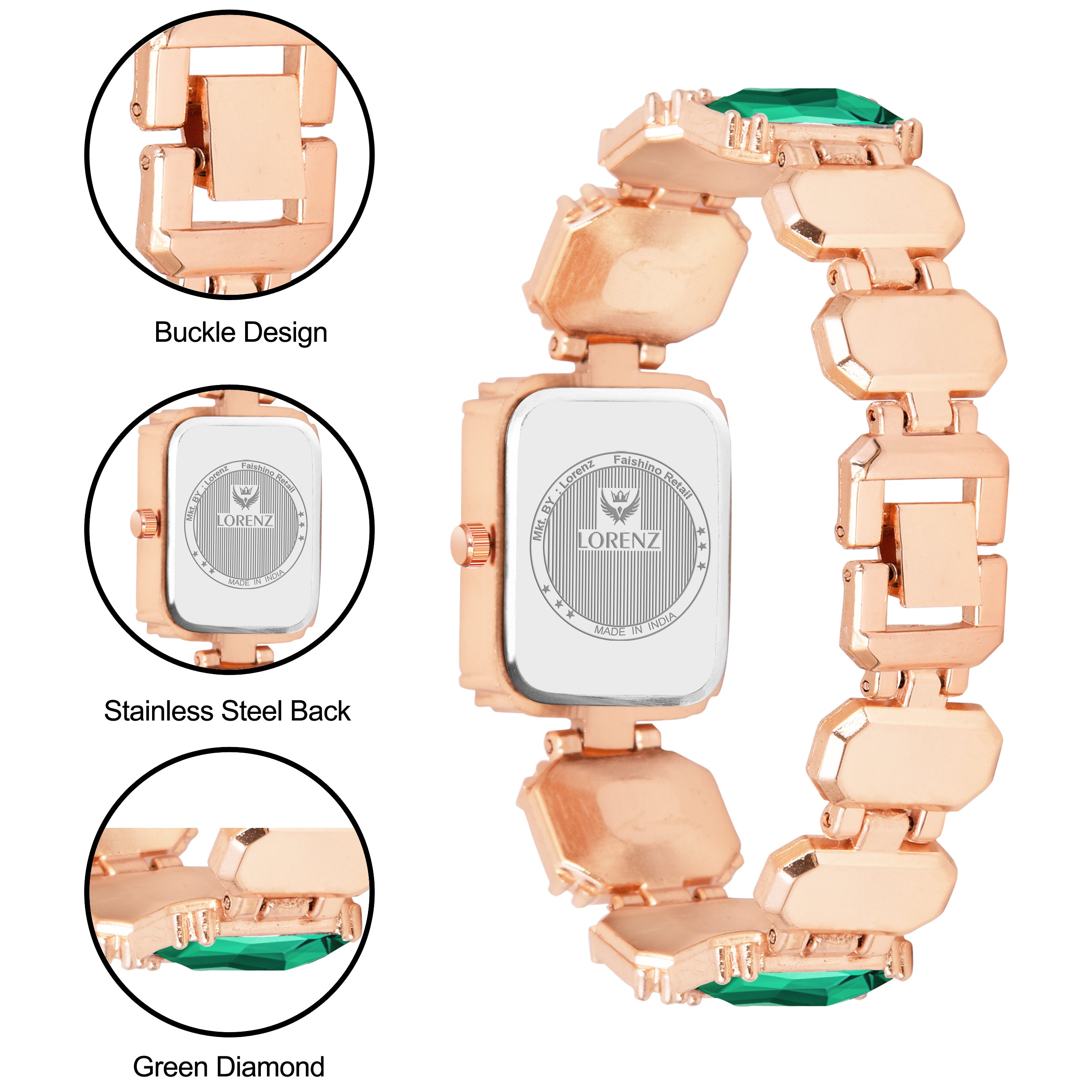 Elegant Crystal Bracelet Analog Watch for Girls & Women – AS-138A