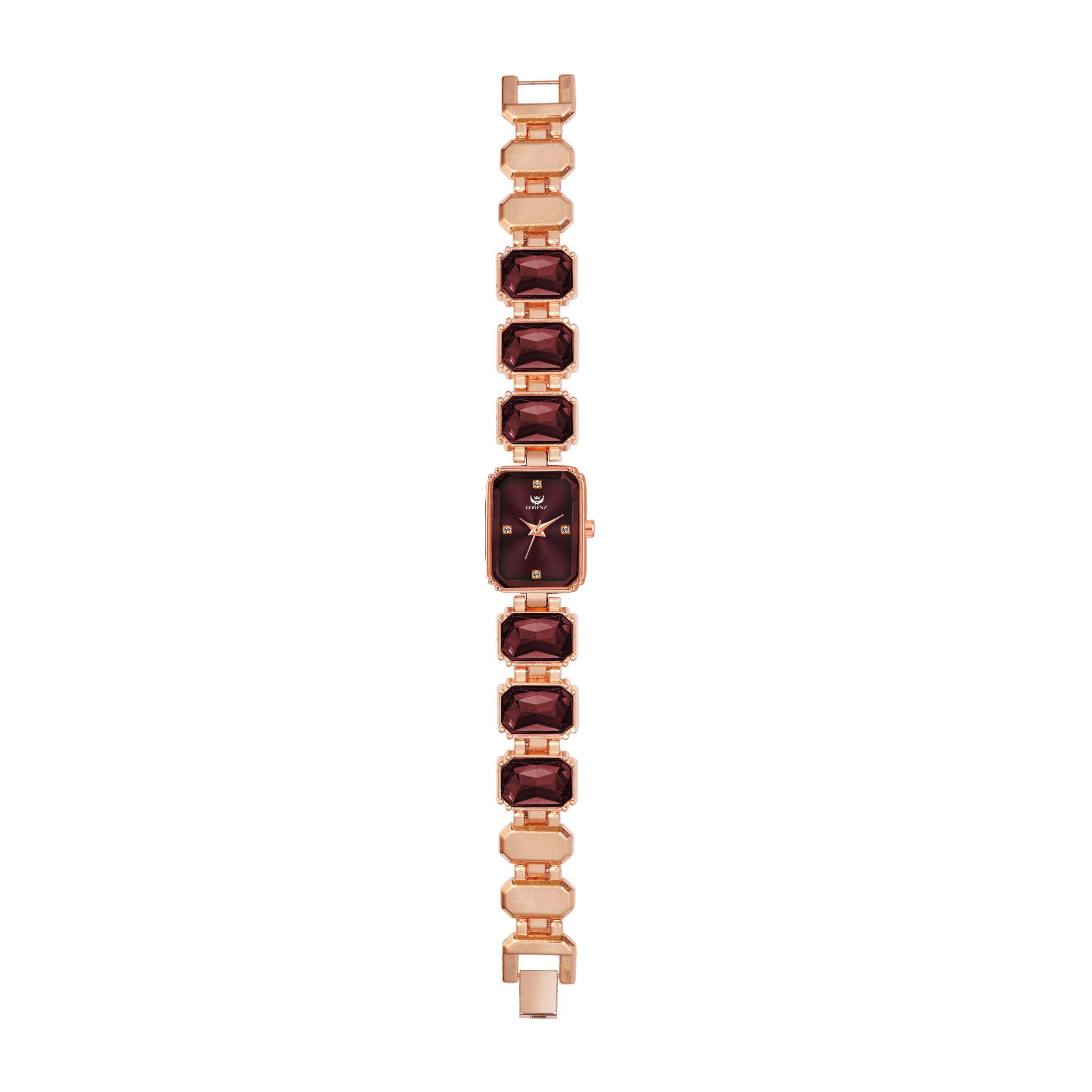 Stylish Crystal Studded Analog Bracelet Watch – AS-139A