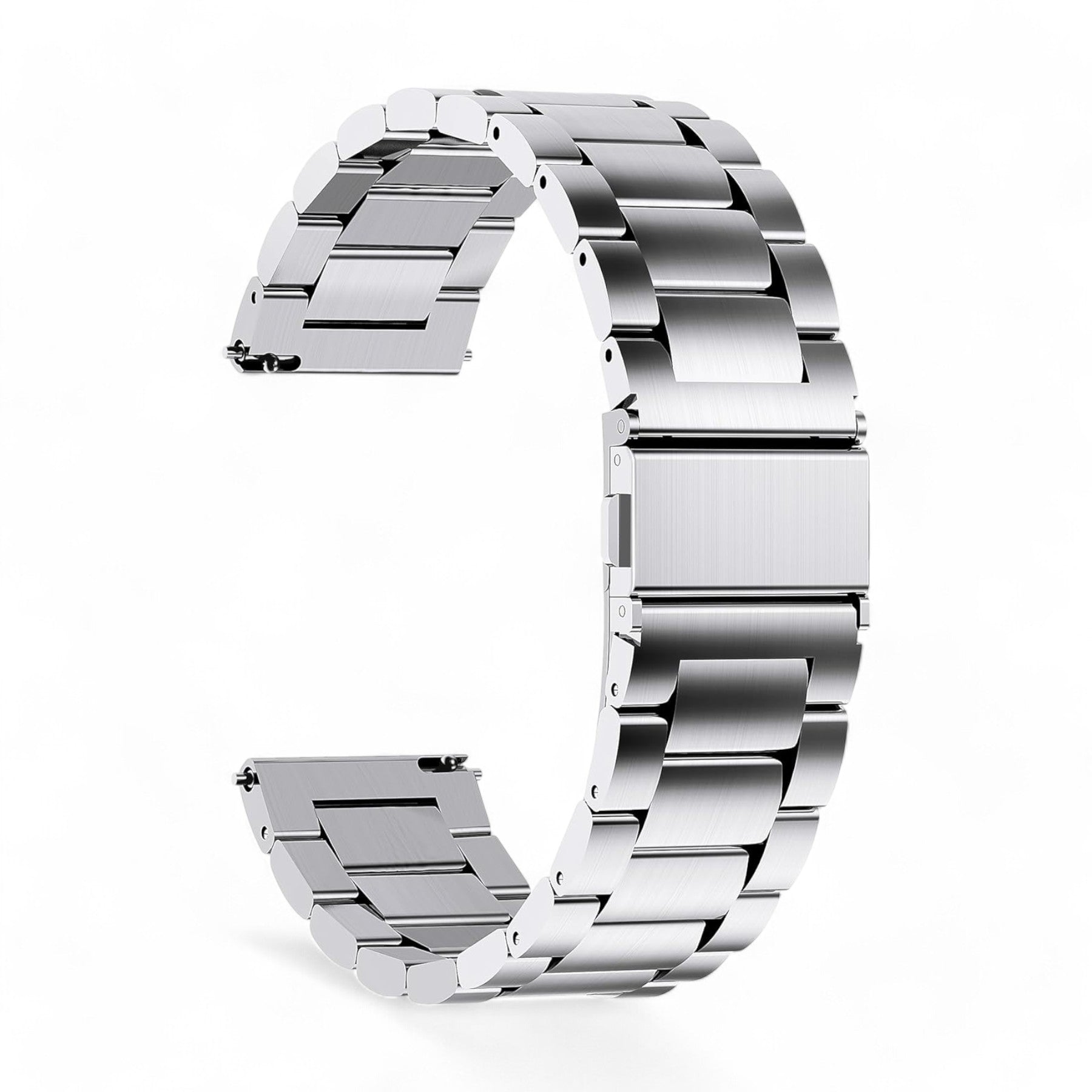 LORENZ 22 MM Stainless Steel Chain Strap for Men & Women (Silver)