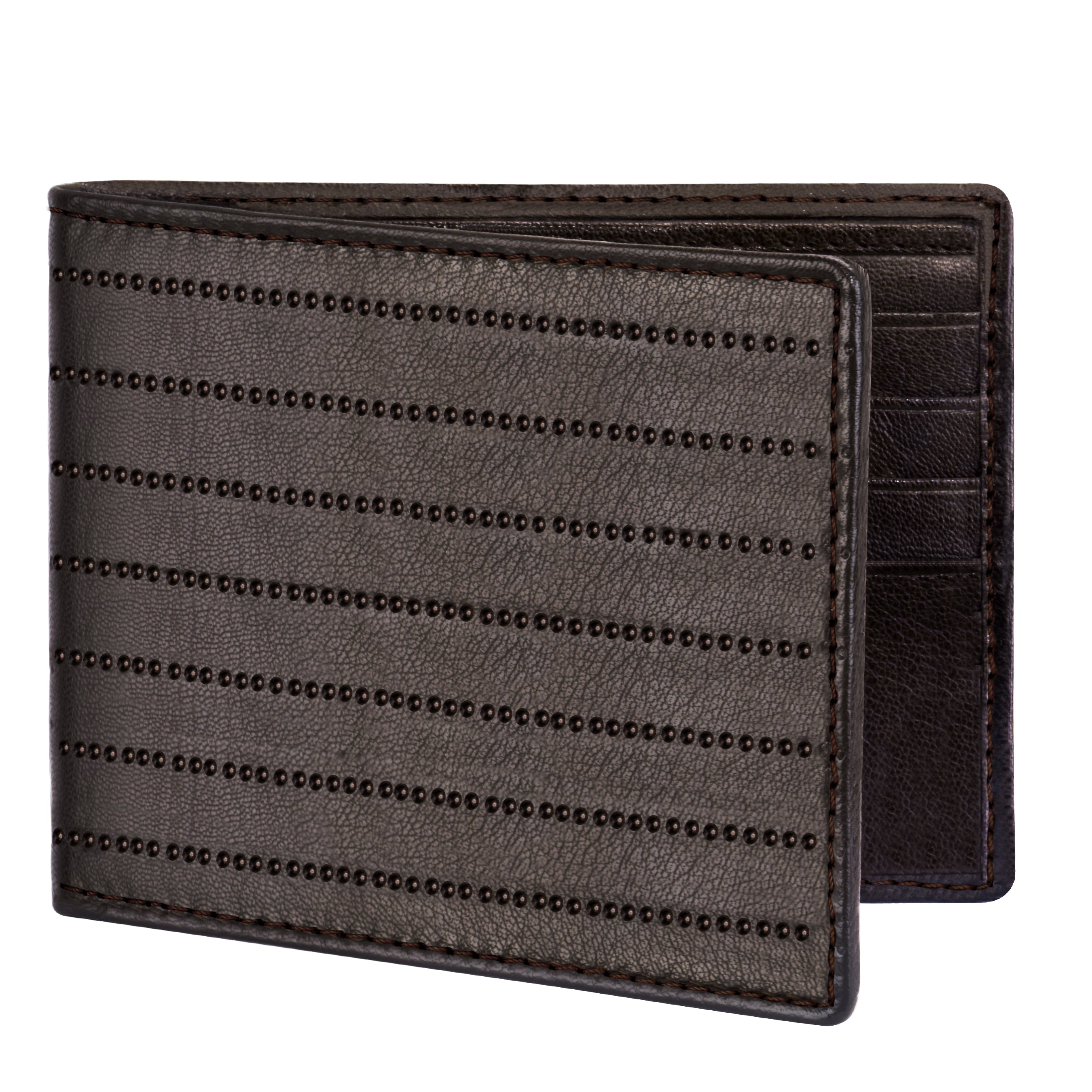Genuine Leather Wallet for Men Coin Pocket With Zepper Closure