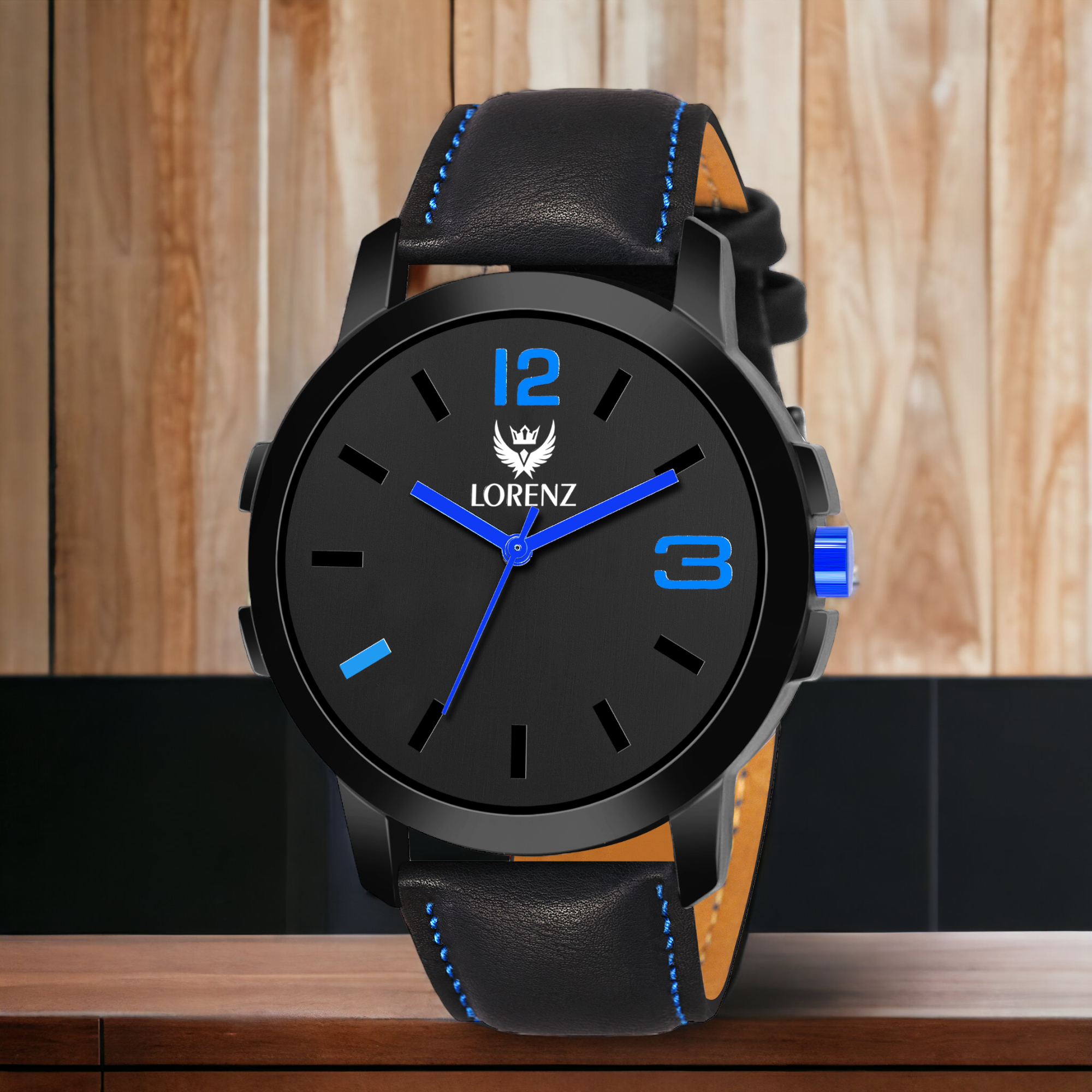 Lorenz Black Dial Casual Men's Watch -MK-2062W