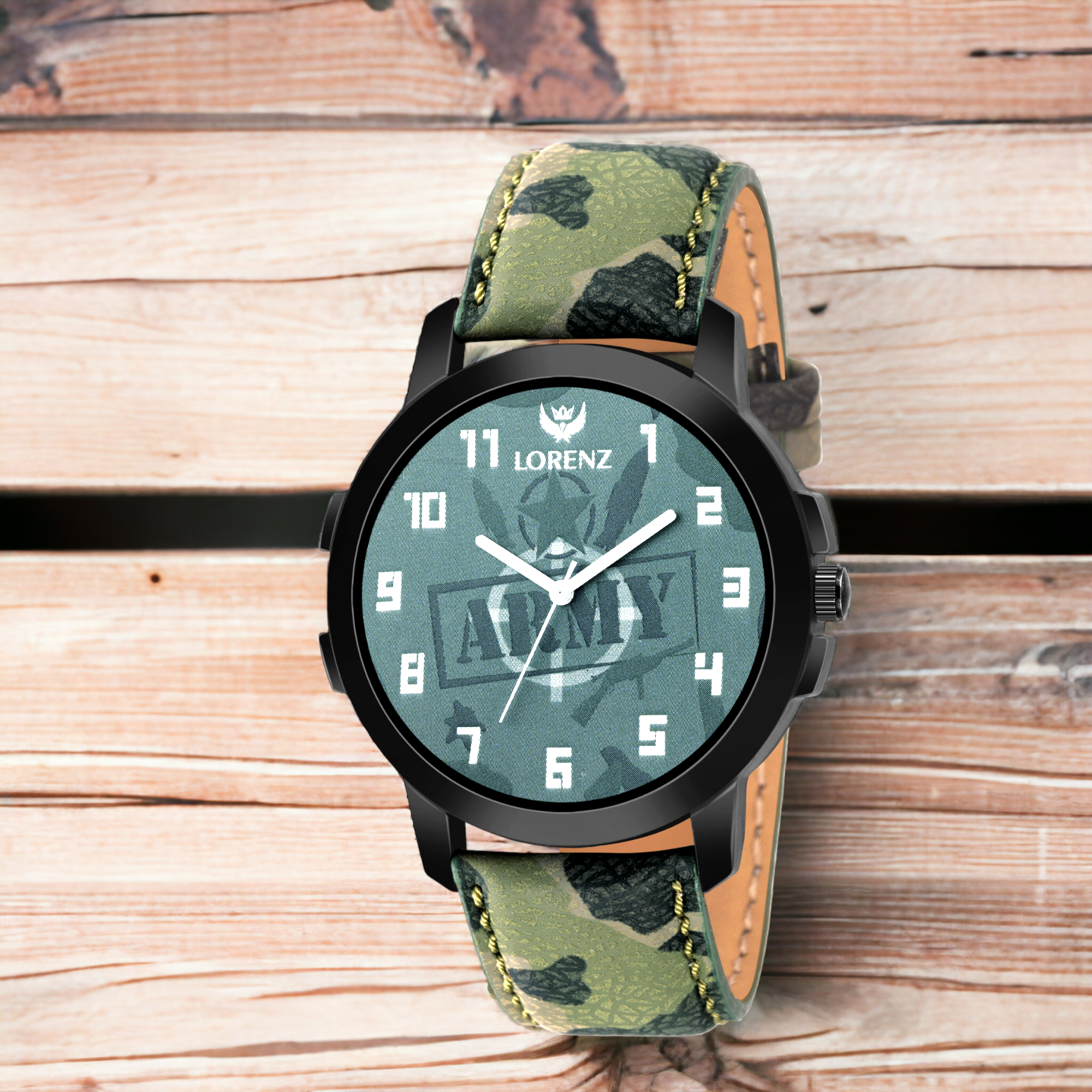 Lorenz Men's Green Military Watch