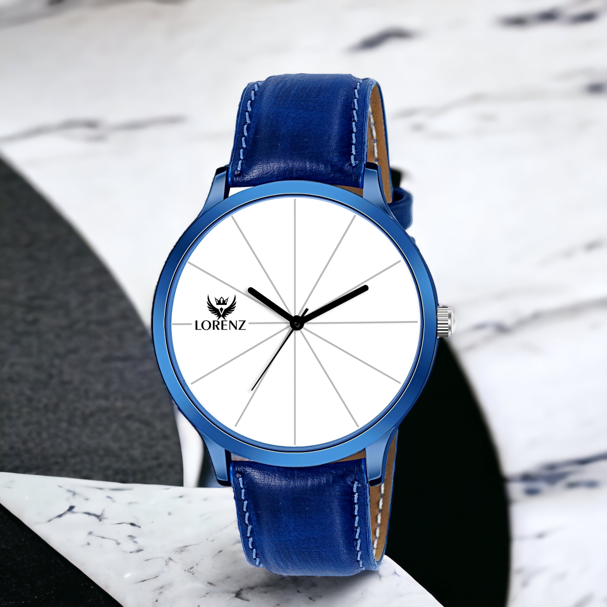 Lorenz™ Premium Navy Blue Watch Men's - MK-3023K