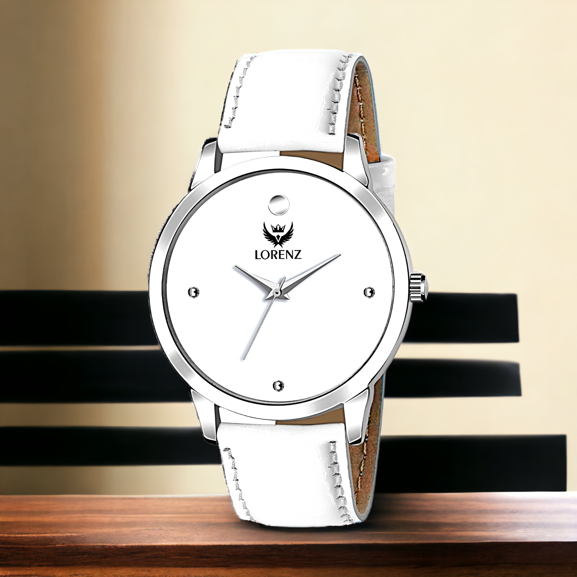 Lorenz Ultra Slim White Ceramic Men's Watch