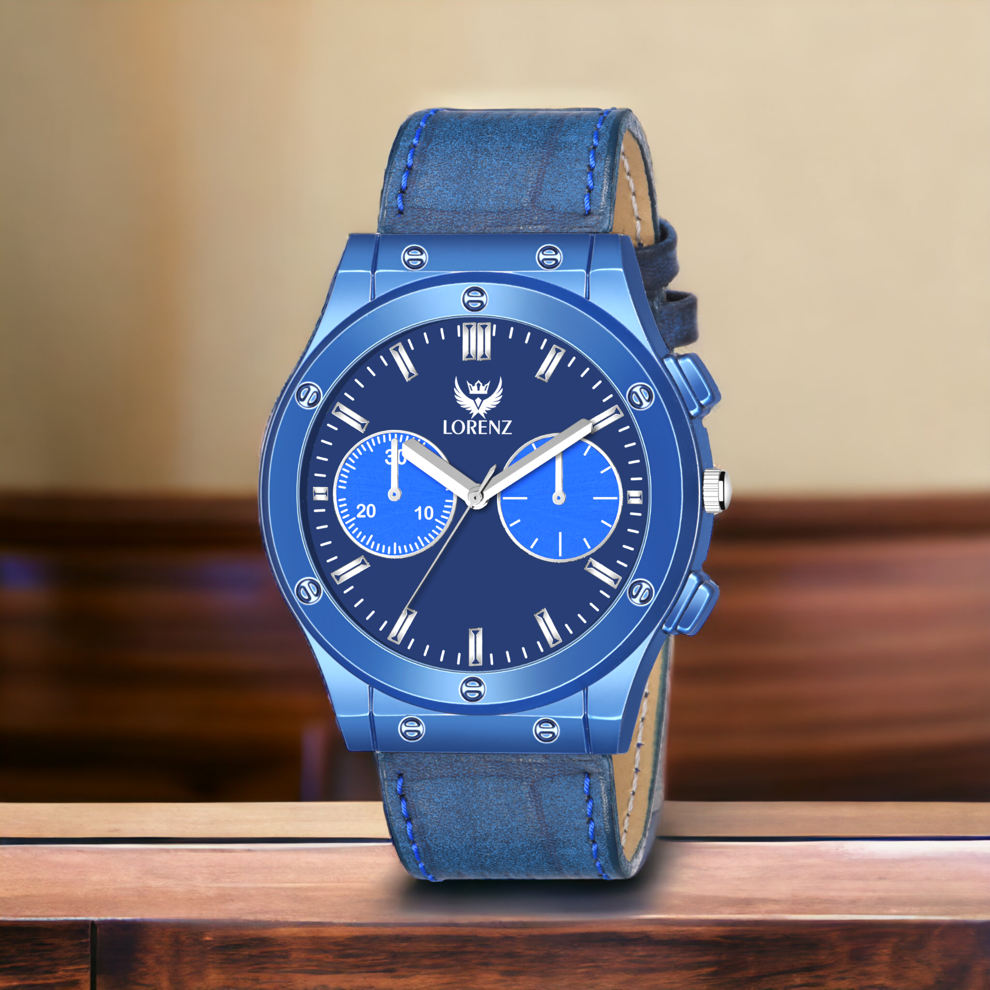 Lorenz Men's Casual Blue Dial Analog Watch