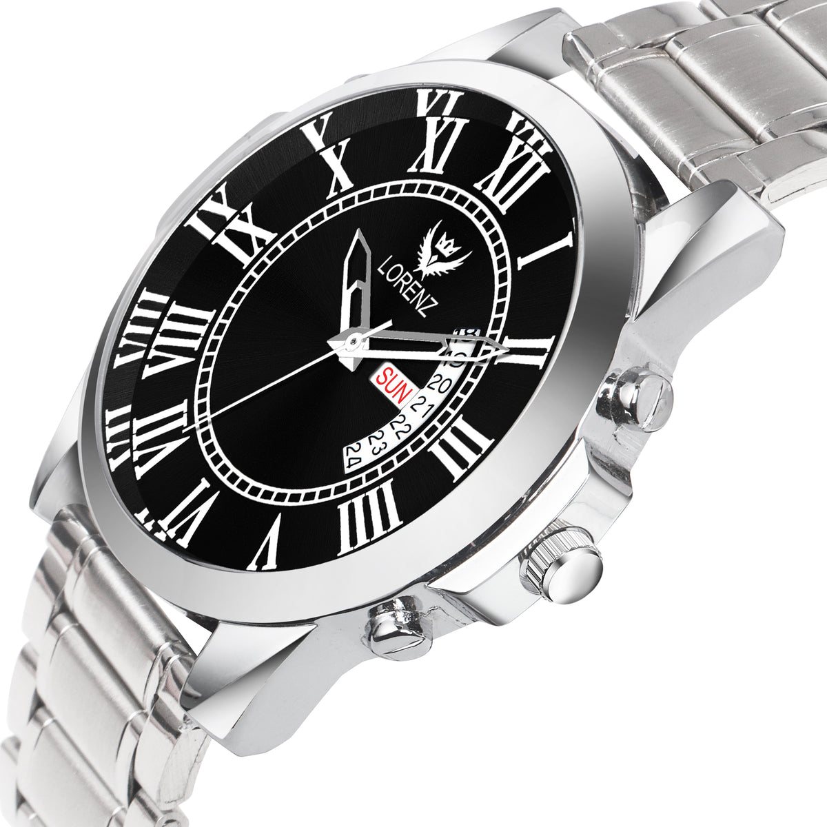 Lorenz Day & Date Edition Black Dial Analog Watch for Men | Watch for ...