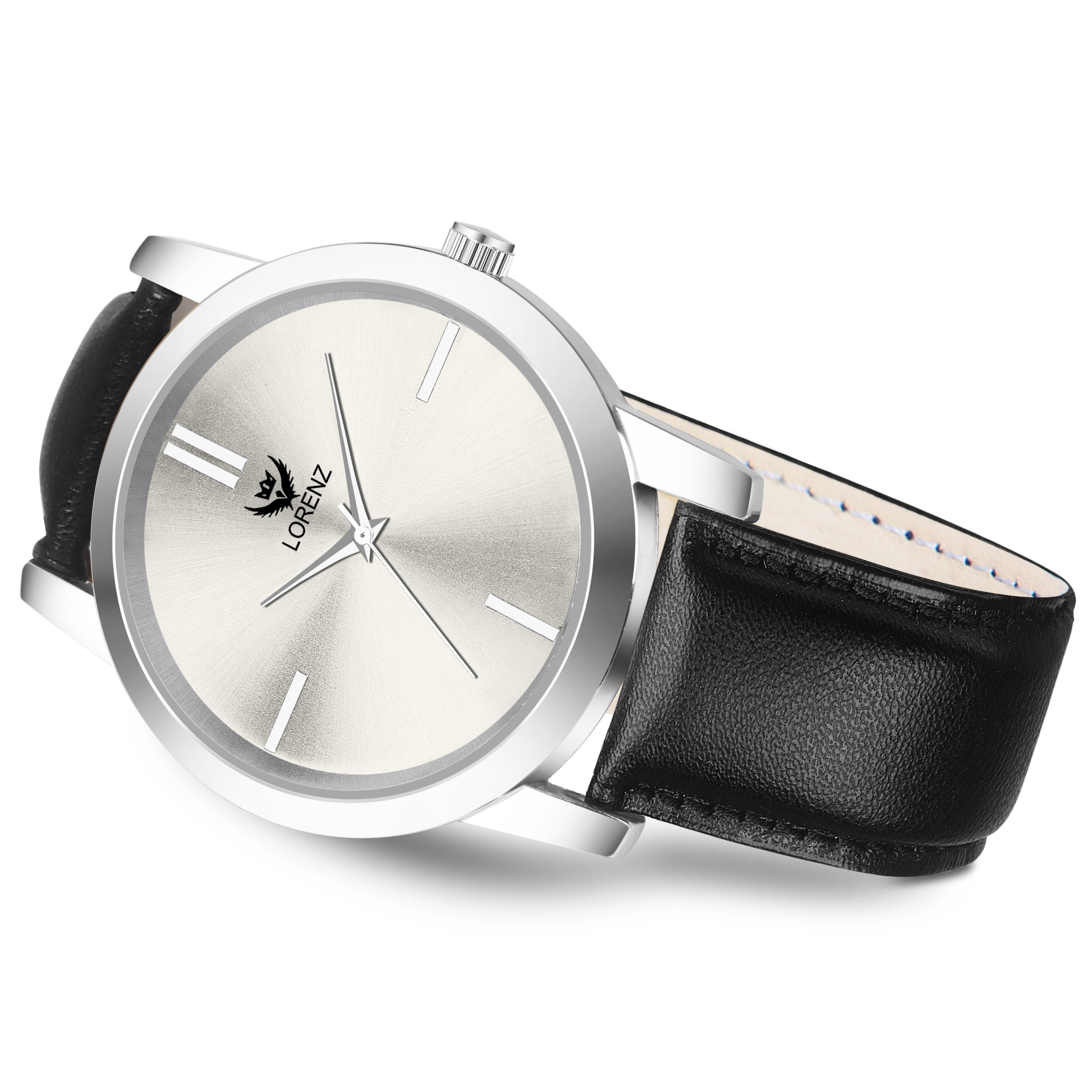 Lorenz Analogue Silver Dial Men's Watch -MK-4037R - Lorenz Fashion