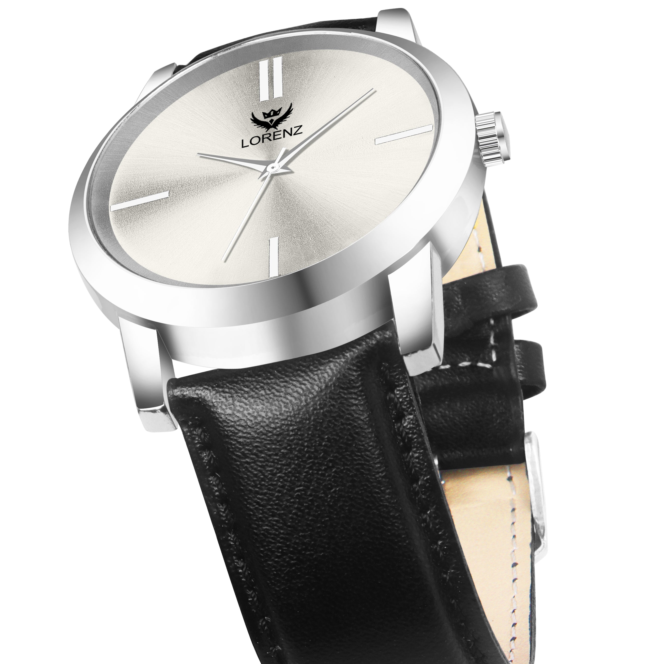Lorenz Analogue Silver Dial Men's Watch -MK-4037R - Lorenz Fashion