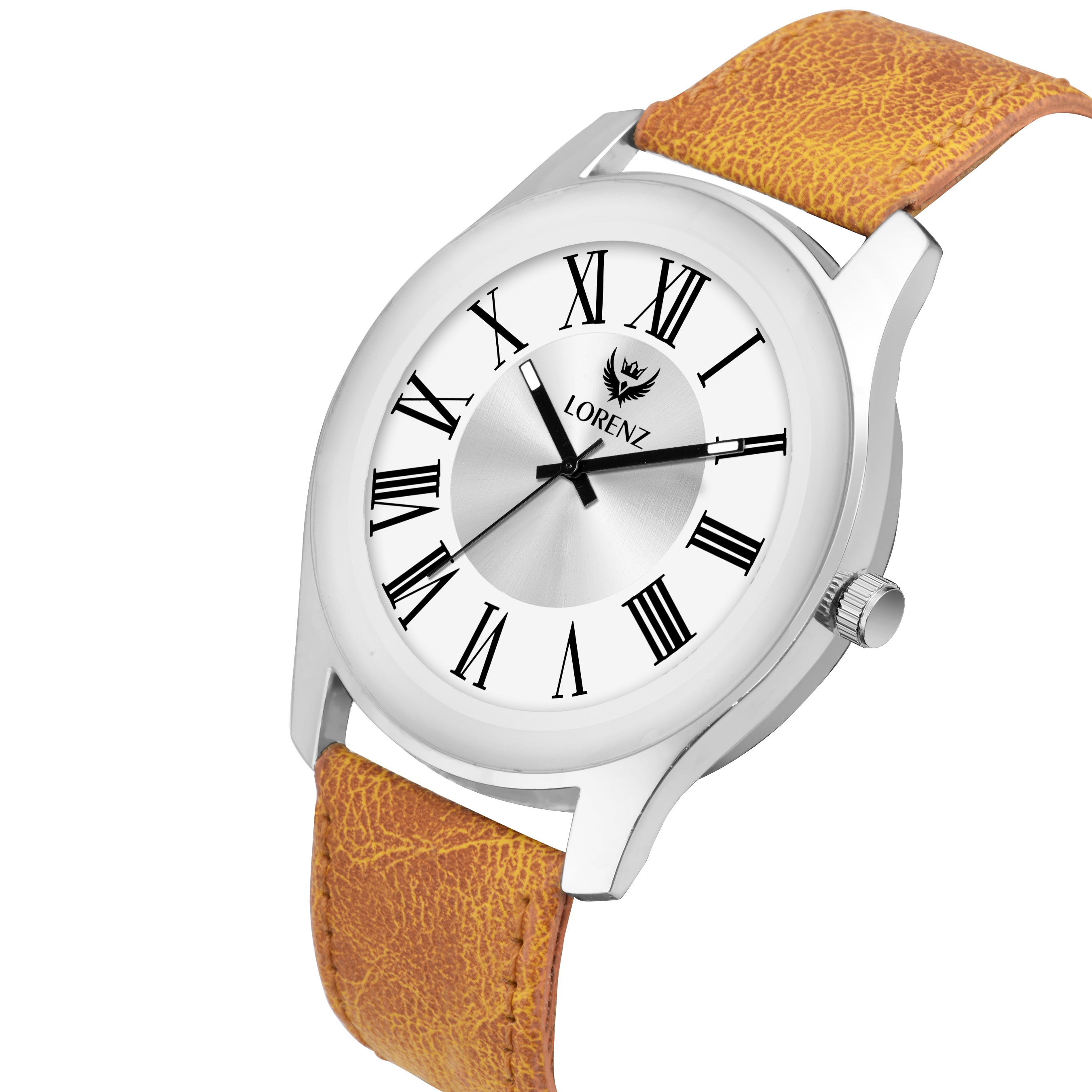 White Dial Silver Stainless Steel Strap Watch 