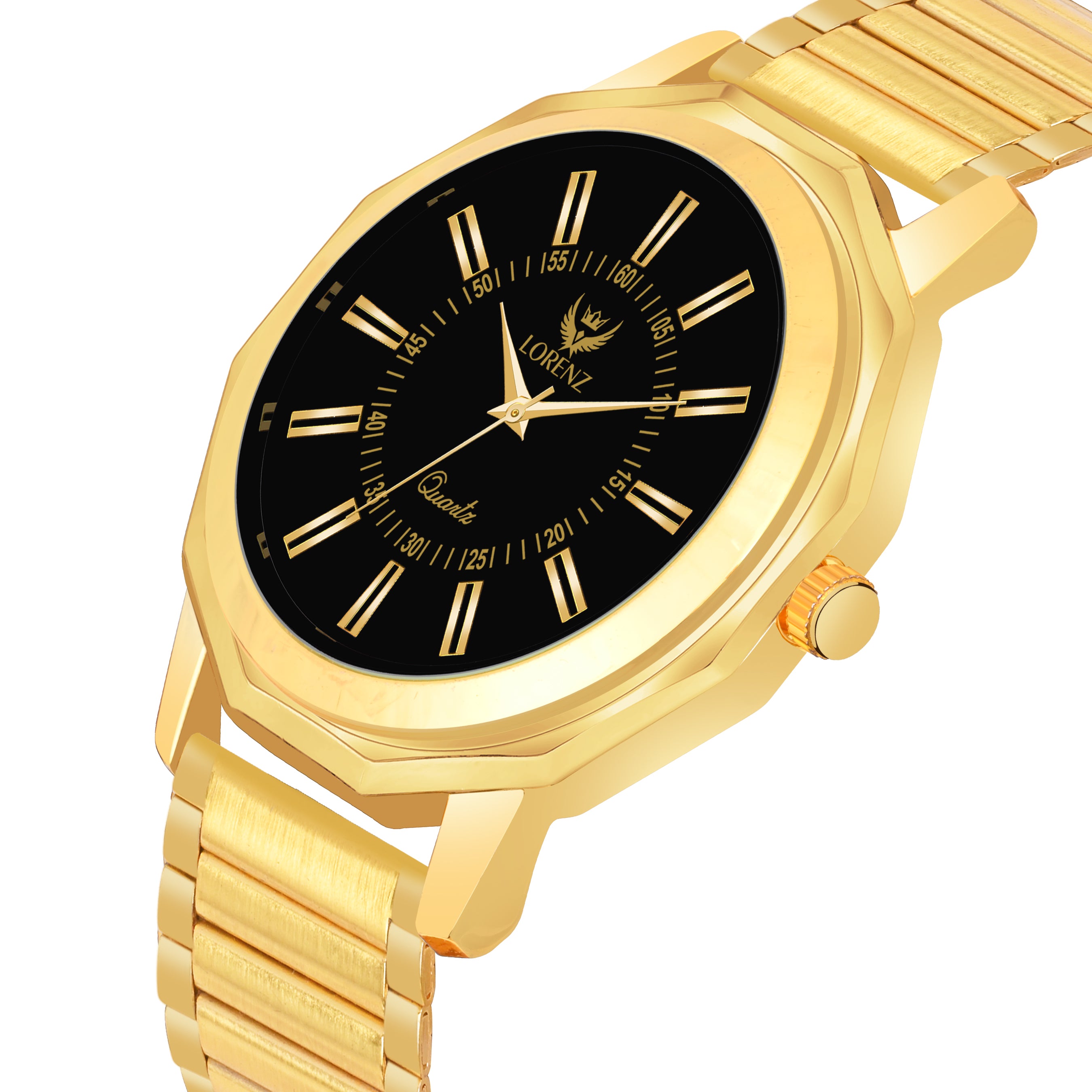 Lorenz Analogue Golden Dial Men's Watch -MK-4060R