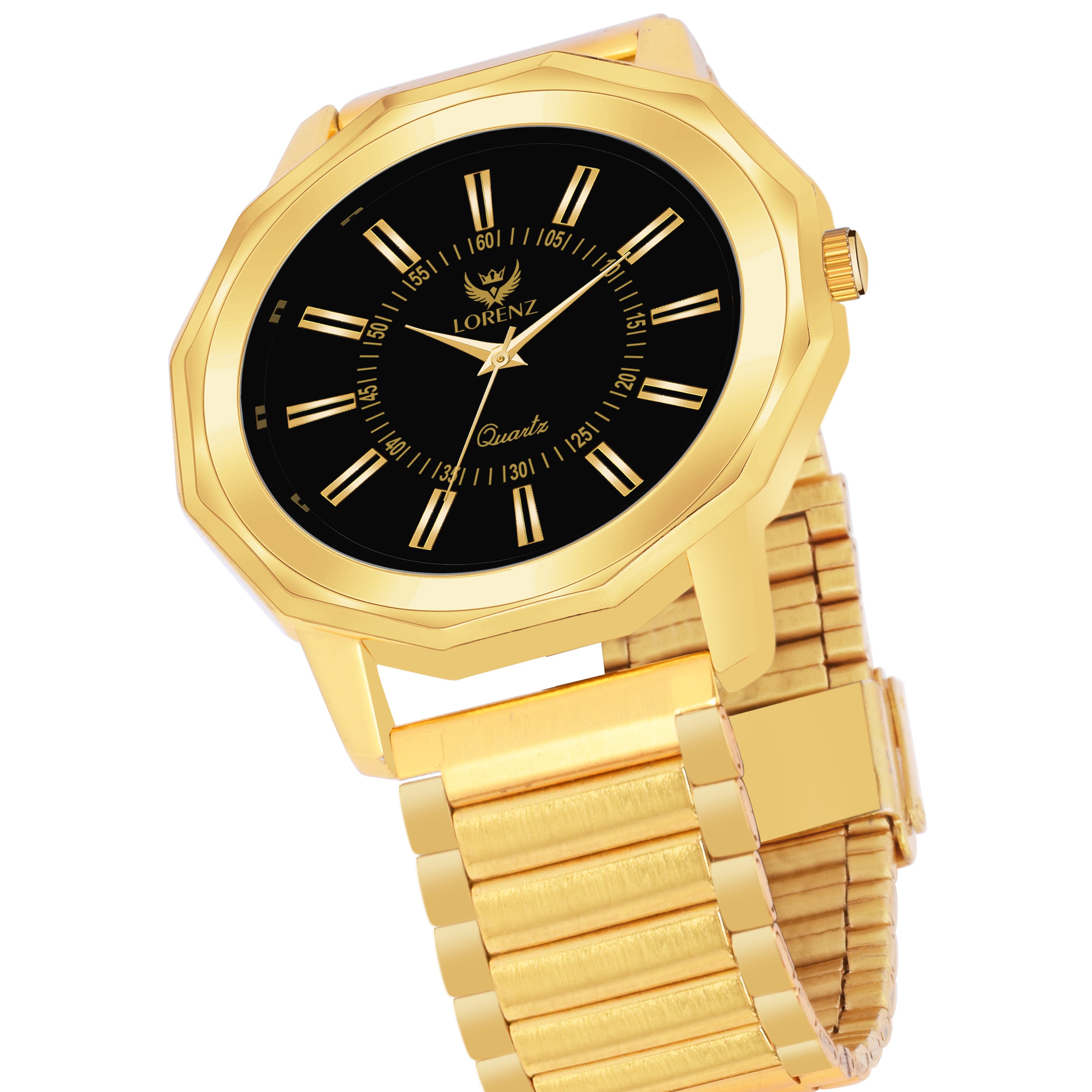 Lorenz Analogue Golden Dial Men's Watch -MK-4060R