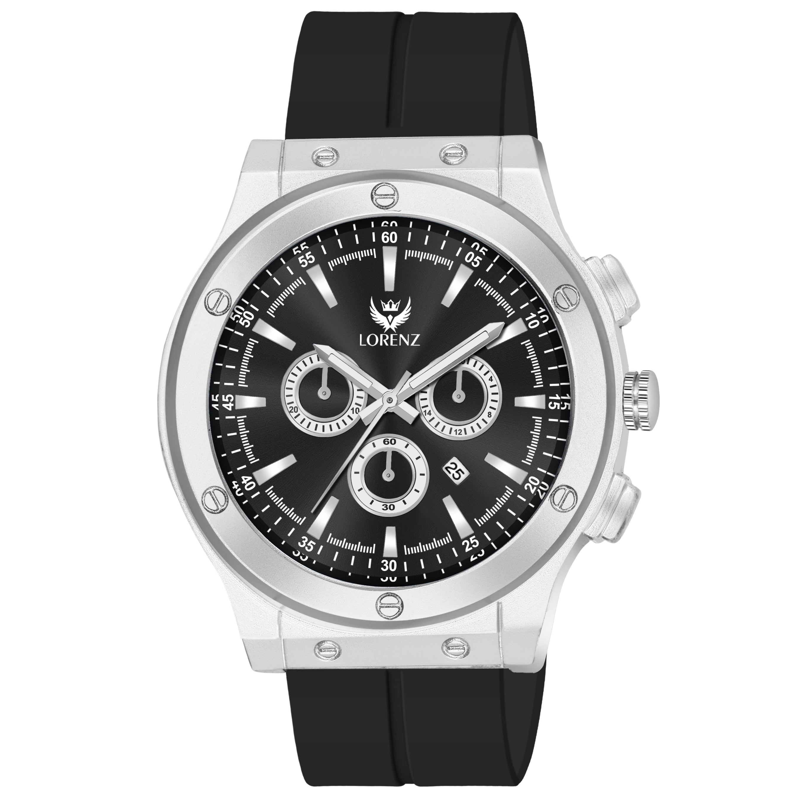 Lorenz Black Dial Men's Watch with Magnetic Strap