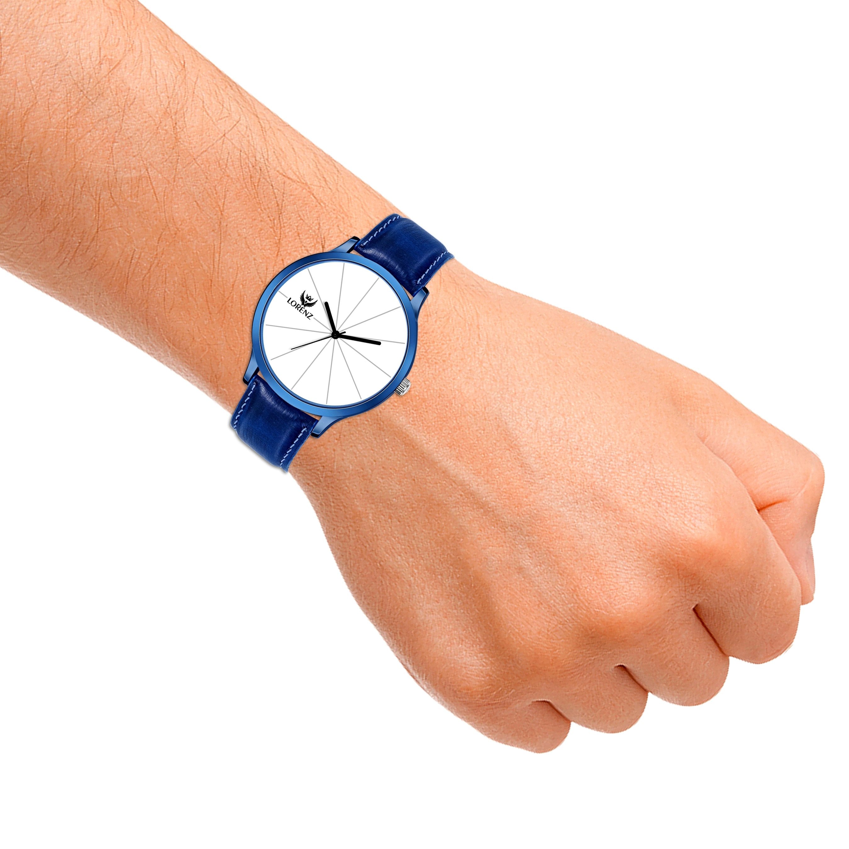 Lorenz™ Premium Men Navy Blue Analog Watch- MK-3023K - Lorenz Fashion