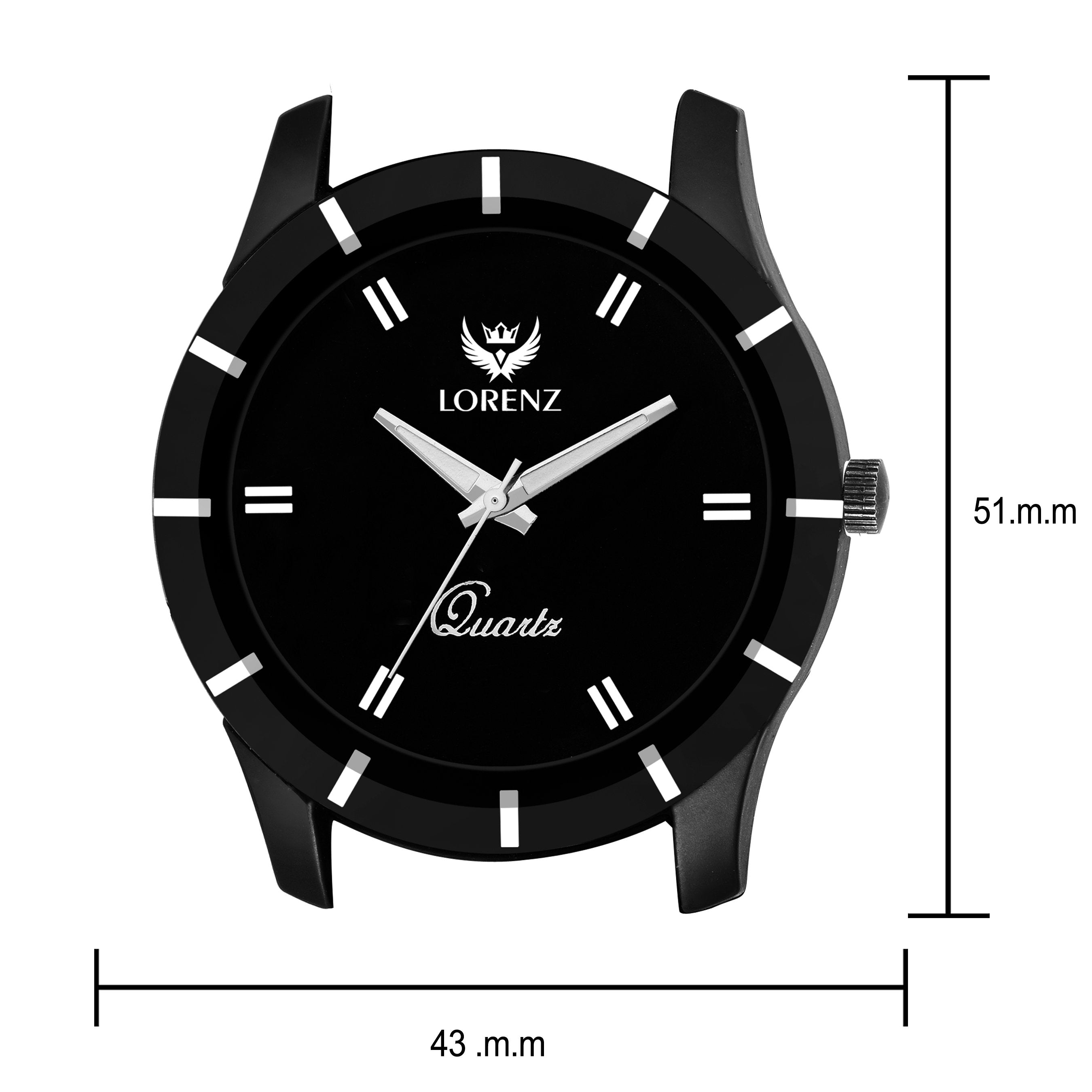 Lorenz Black Dial Men's Analog Watch- MK-1072A - Lorenz Fashion