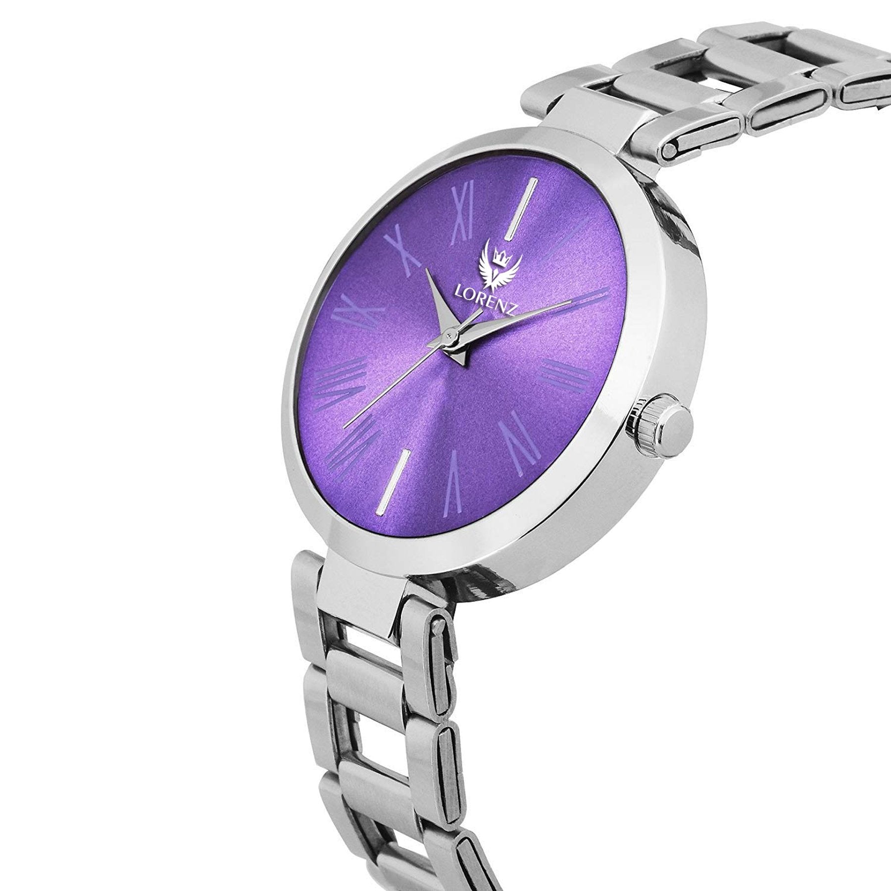 Lorenz Analogue Purple Dial Watch for Women & Girls - AS-44A - Lorenz Fashion