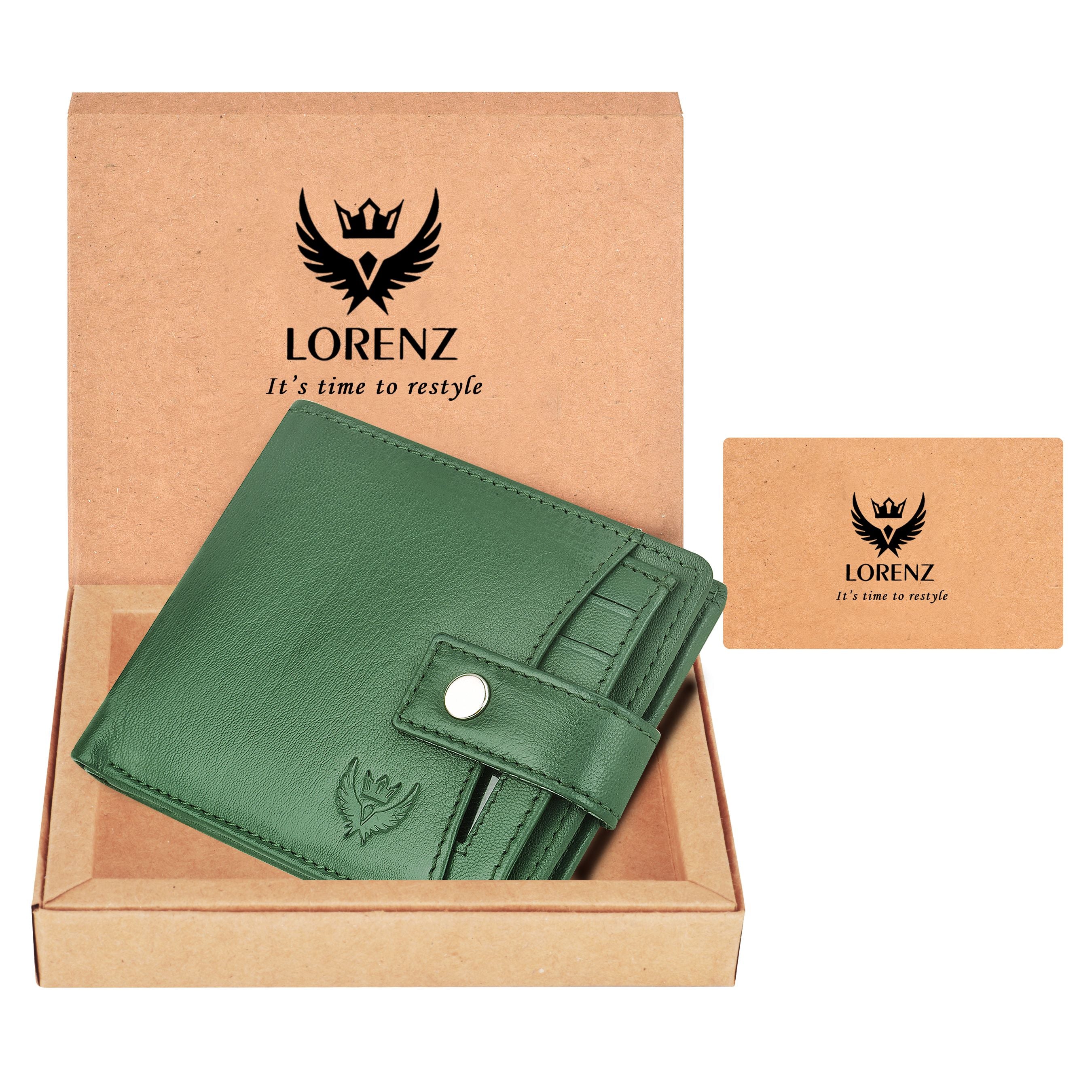 Buy Da Milano Genuine Leather Green Women Wallet Online