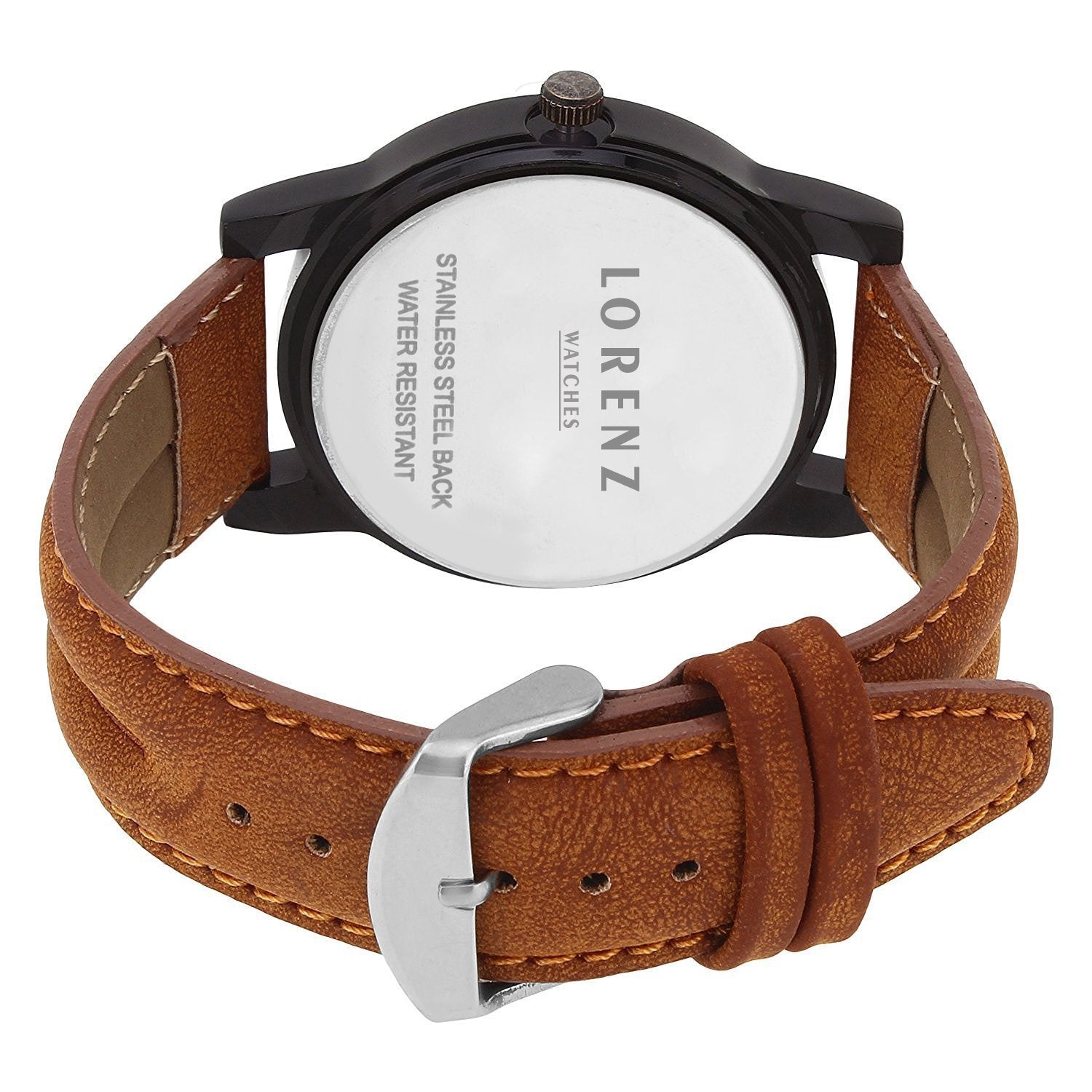 Lorenz Black Dial Men's Analog Wrist Watch- MK-1013A - Lorenz Fashion