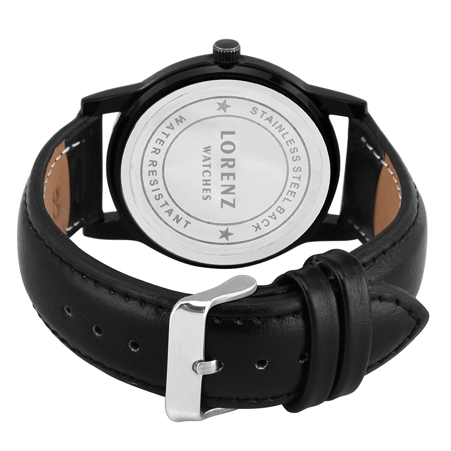 Lorenz Analogue Black Dial Men's Watch -Mk-103A - Lorenz Fashion