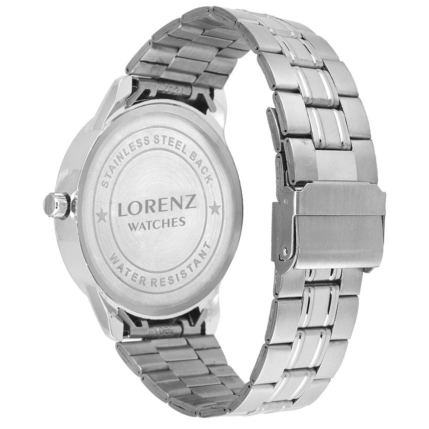 Lorenz MK-1046A Blue-Grey Stainless Steel Analog Watch for Men - Lorenz Fashion