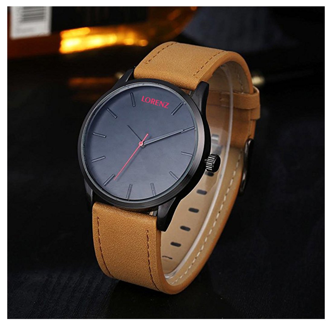 Lorenz Analogue Black Dial Men's Watch - Mk-1049A - Lorenz Fashion