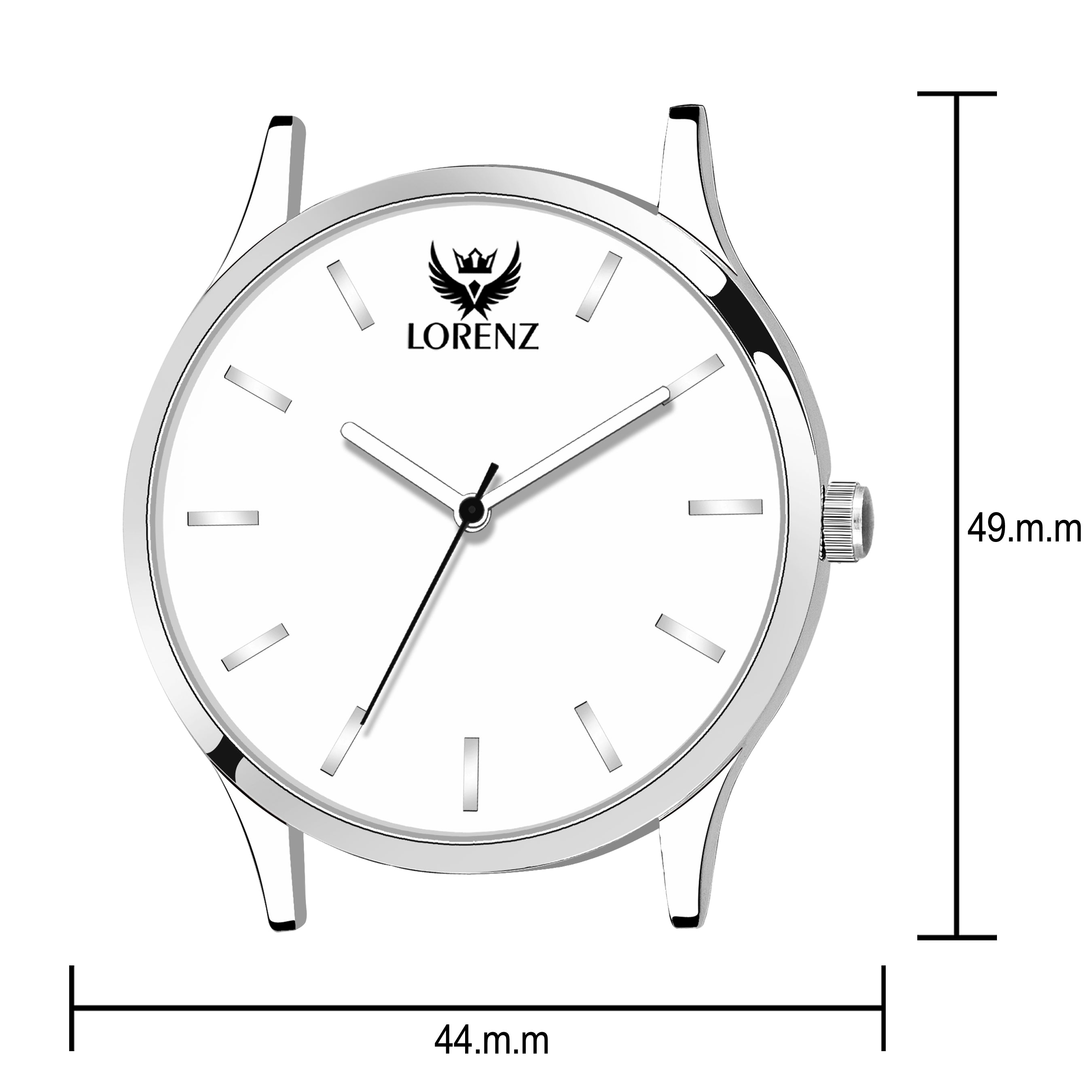 Lorenz MK-1055A White Dial Corporate Look Casual Fit Analog Watch - Lorenz Fashion