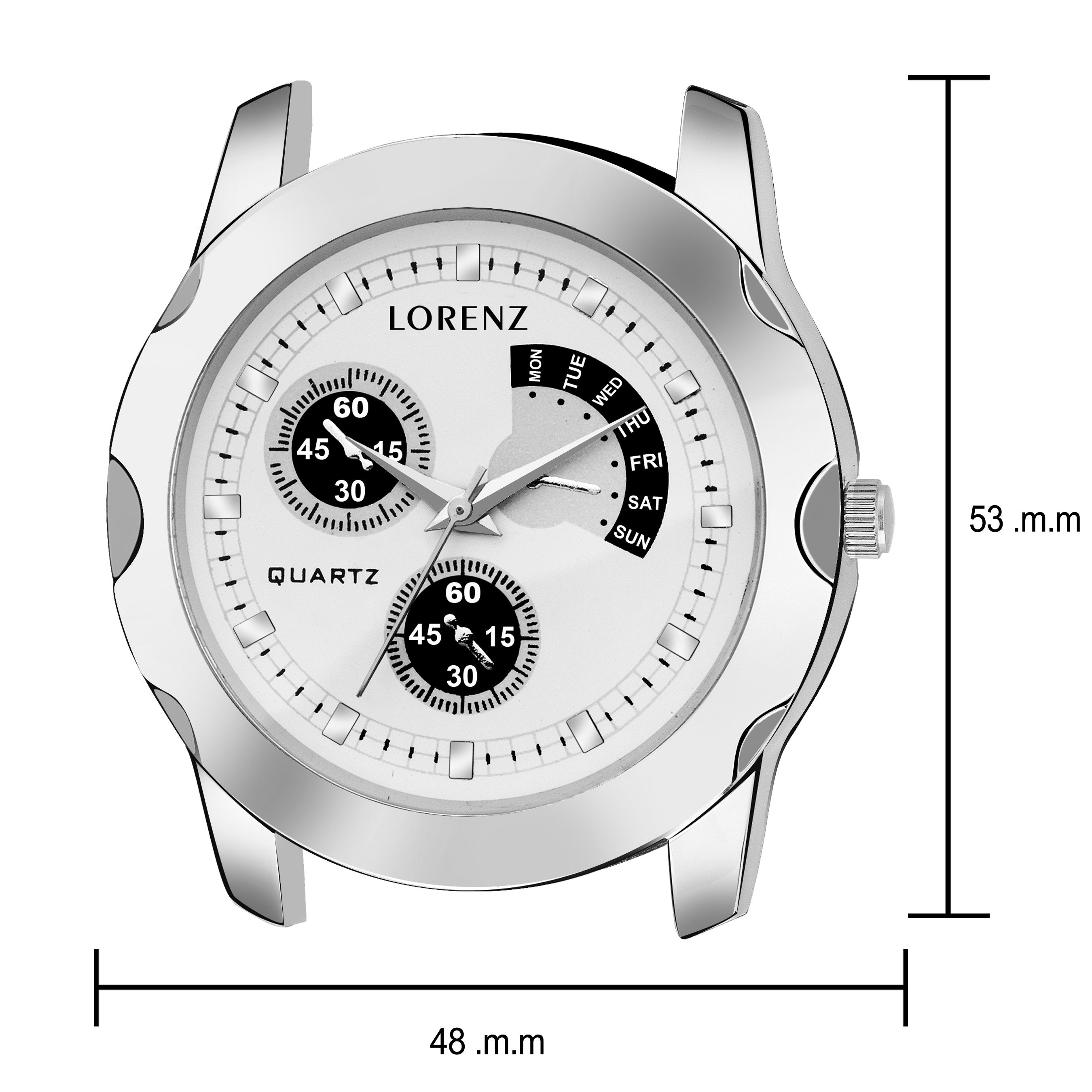 Lorenz Analog White Dial Men's Watch- MK-1069A - Lorenz Fashion