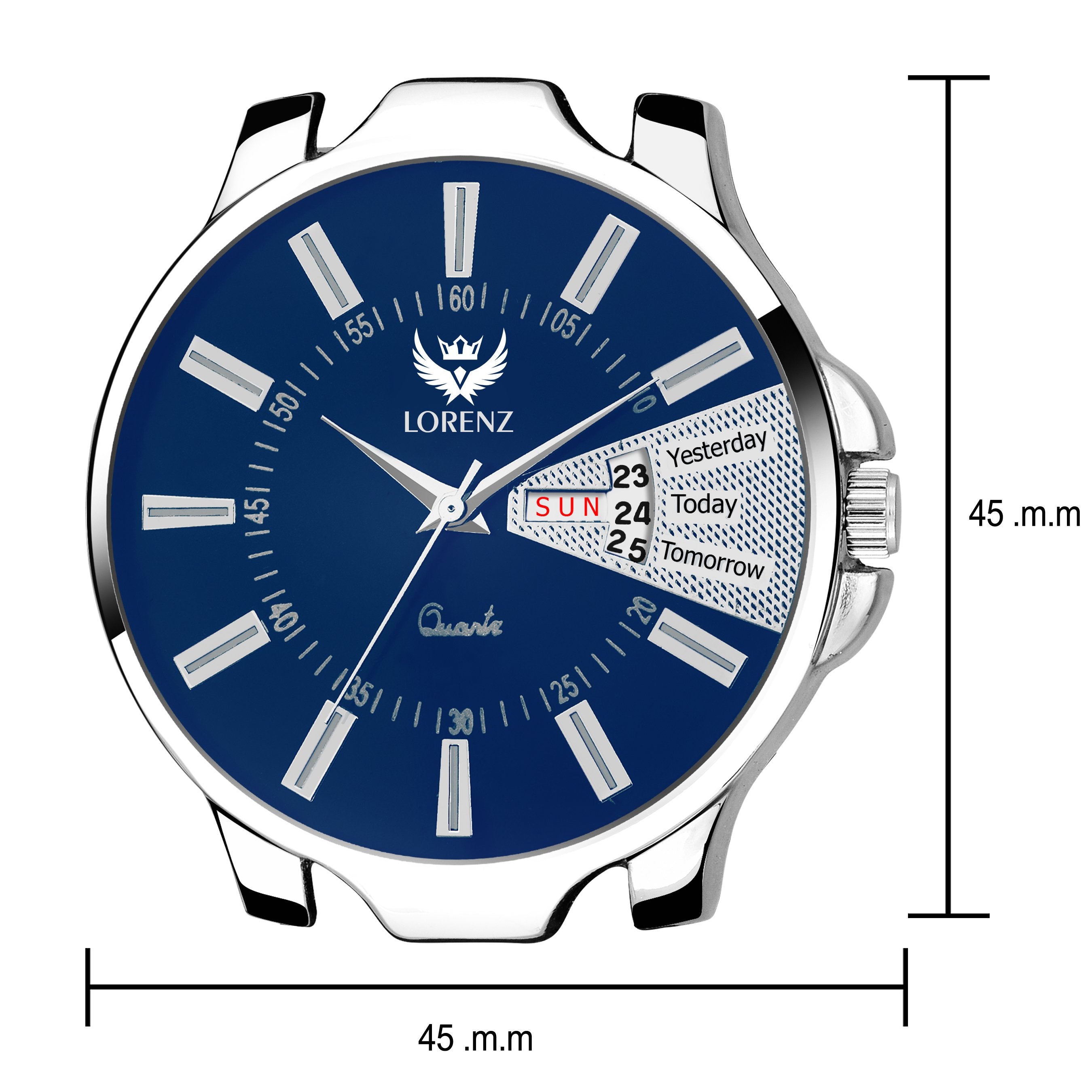 Lorenz Analogue Blue Dial Men's Watch- MK-1075A - Lorenz Fashion