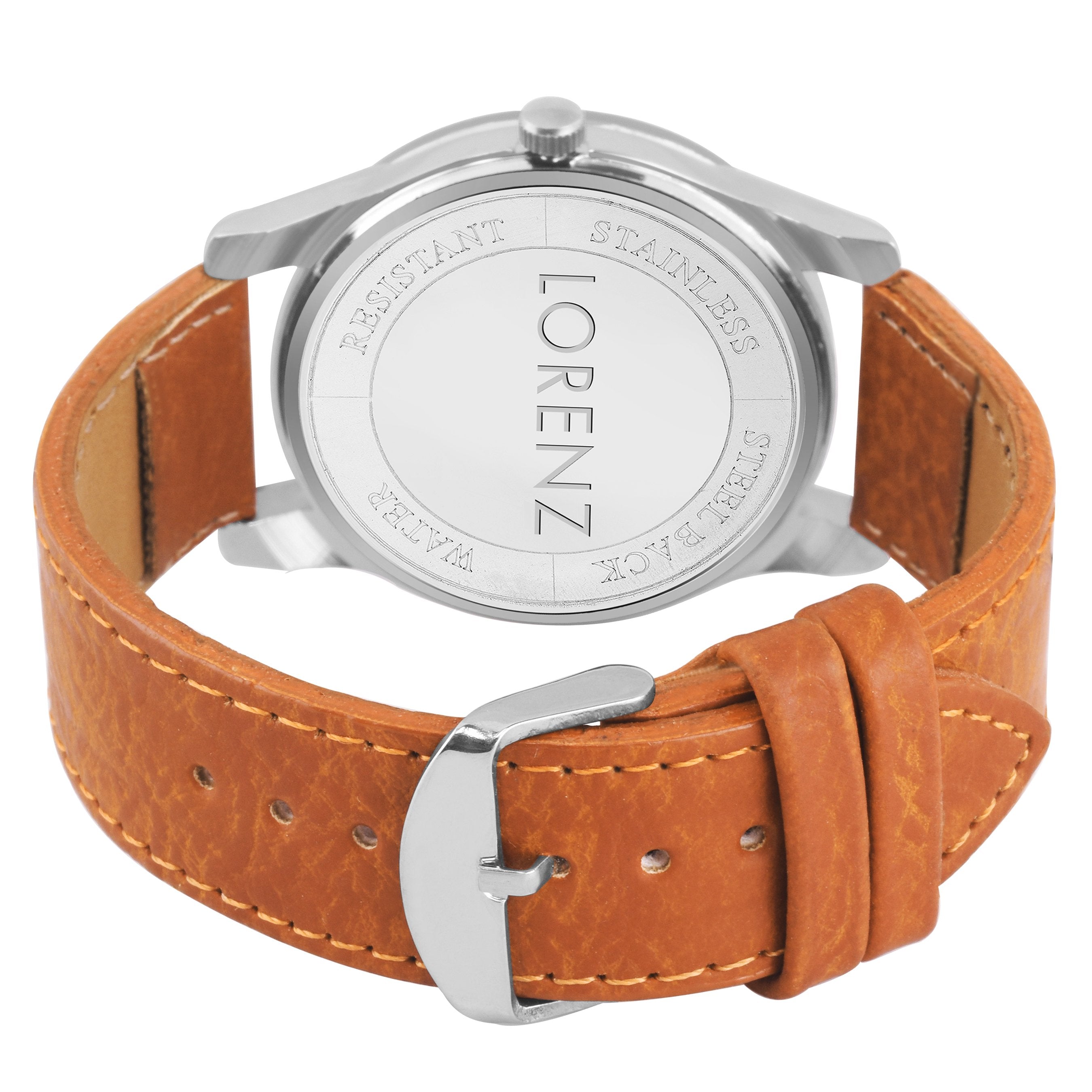 Lorenz White Dial Couple's Analog Watch Combo - AM-4A - Lorenz Fashion