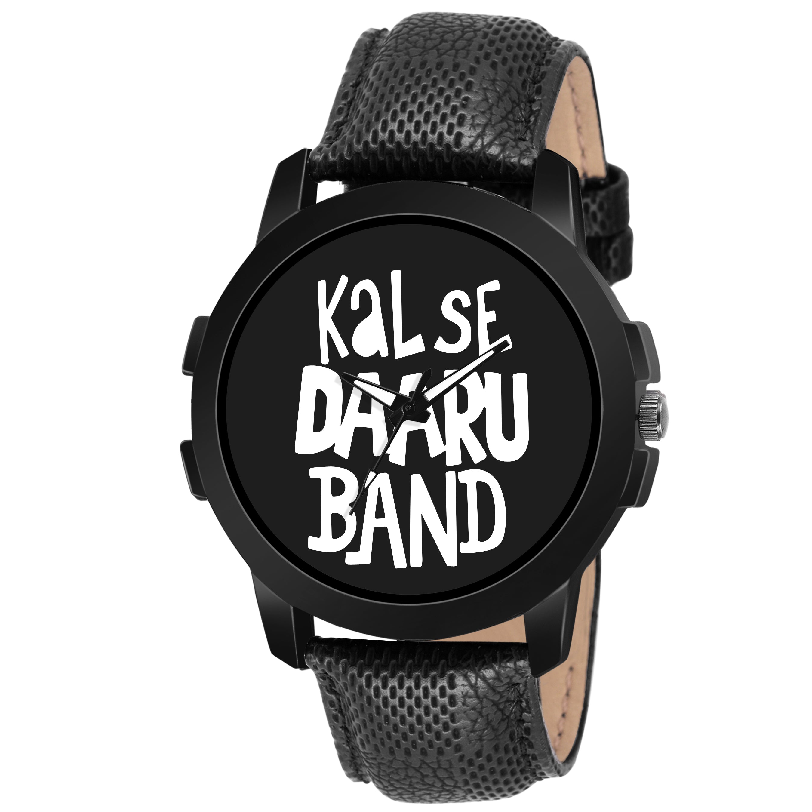 Lorenz MK-2026W Black 'KAL SE DAARU Band' Watch for Men - Lorenz Fashion