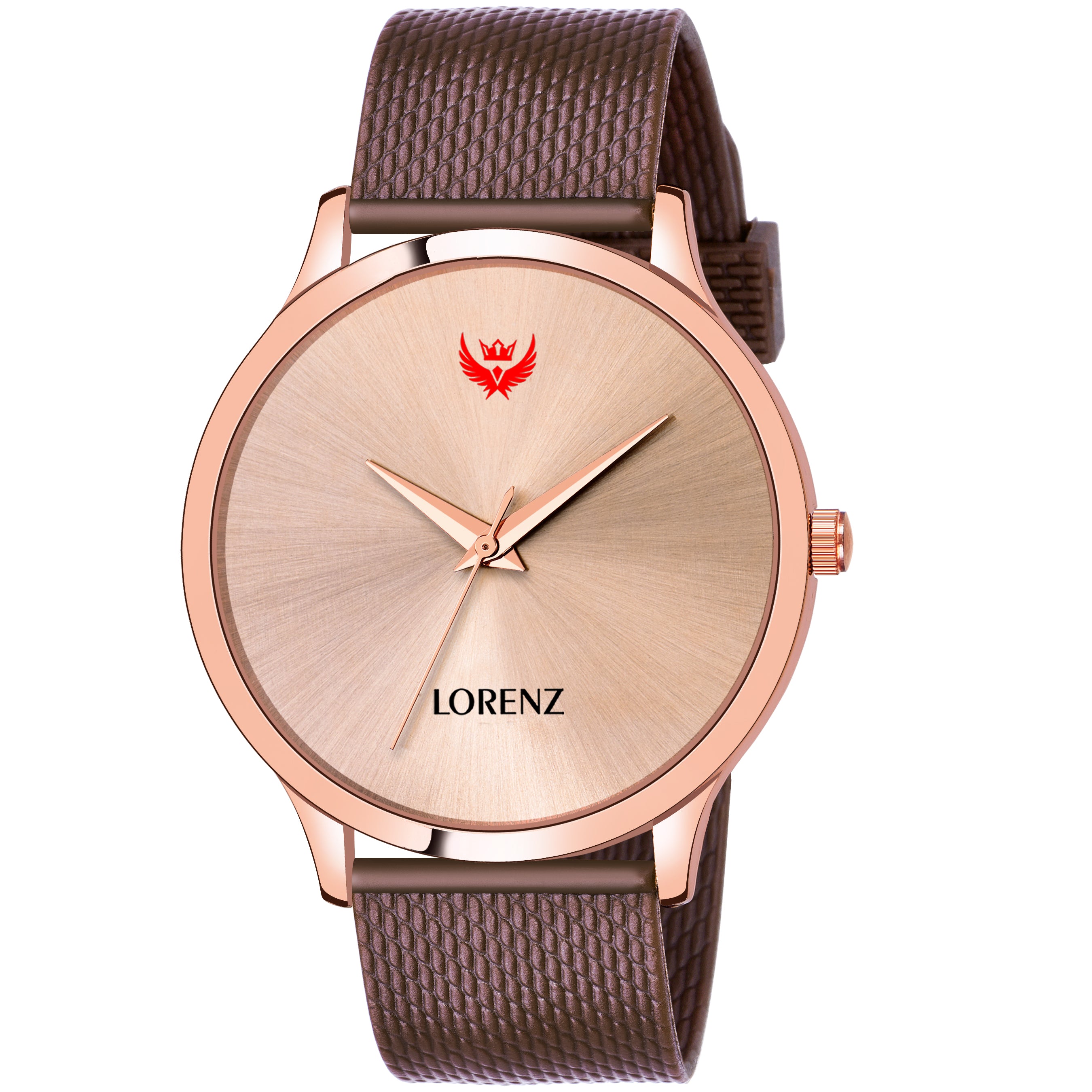 LORENZ MK-301K Lorenz Brown Dial Analog Watch - For Men - Lorenz Fashion